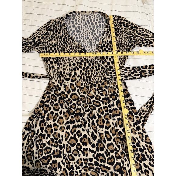 Banana Republic | Women’s Wrap Dress, Cheetah Leopard Print - Size Small - Picture 6 of 6
